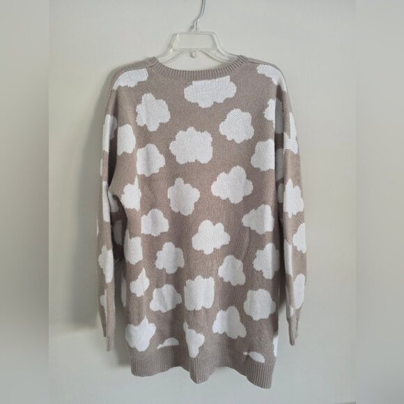 TORRID | Drop Shoulder Tunic Sweater Cloud Rainbow Gray sz 2X - Picture 5 of 7